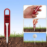 Maxbell Golf Tee Height Adjuster Easy to Use Measuring Device Gift Golf Tee Elevator Red