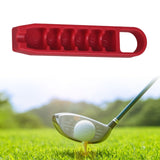 Maxbell Golf Tee Height Adjuster Easy to Use Measuring Device Gift Golf Tee Elevator Red
