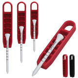 Maxbell Golf Tee Height Adjuster Easy to Use Measuring Device Gift Golf Tee Elevator Red