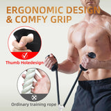 Maxbell Tricep Rope Cable Attachment Tricep Pull Down Attachment for Push Downs Home Style A