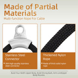 Maxbell Tricep Rope Cable Attachment Tricep Pull Down Attachment for Push Downs Home Style A