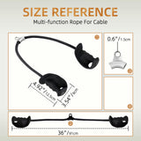 Maxbell Tricep Rope Cable Attachment Tricep Pull Down Attachment for Push Downs Home Style B