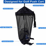 Maxbell Golf Push Cart Storage Bag Golf Balls Outdoor Activities Gift Mesh Organizer