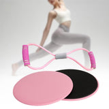 Maxbell Exercise Sliders Equipment Compact Core Sliders for Yoga Pilates Working Out pink