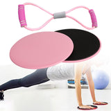 Maxbell Exercise Sliders Equipment Compact Core Sliders for Yoga Pilates Working Out pink
