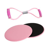 Maxbell Exercise Sliders Equipment Compact Core Sliders for Yoga Pilates Working Out pink