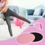 Maxbell Exercise Sliders Equipment Compact Core Sliders for Yoga Pilates Working Out pink