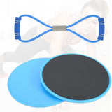 Maxbell Exercise Sliders Equipment Compact Core Sliders for Yoga Pilates Working Out blue