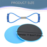 Maxbell Exercise Sliders Equipment Compact Core Sliders for Yoga Pilates Working Out blue