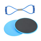 Maxbell Exercise Sliders Equipment Compact Core Sliders for Yoga Pilates Working Out blue