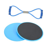 Maxbell Exercise Sliders Equipment Compact Core Sliders for Yoga Pilates Working Out blue