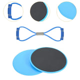 Maxbell Exercise Sliders Equipment Compact Core Sliders for Yoga Pilates Working Out blue