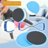 Maxbell Exercise Sliders Equipment Compact Core Sliders for Yoga Pilates Working Out blue