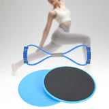 Maxbell Exercise Sliders Equipment Compact Core Sliders for Yoga Pilates Working Out blue