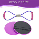 Maxbell Exercise Sliders Equipment Compact Core Sliders for Yoga Pilates Working Out purple
