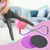 Maxbell Exercise Sliders Equipment Compact Core Sliders for Yoga Pilates Working Out purple