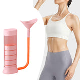 Maxbell Breathing Exercise Device 20-100G Adjustable Gym Exhalation Trainer for Lung Pink