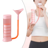 Maxbell Breathing Exercise Device 20-100G Adjustable Gym Exhalation Trainer for Lung Pink