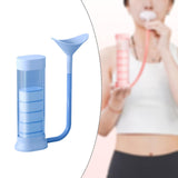 Maxbell Breathing Exercise Device 20-100G Adjustable Gym Exhalation Trainer for Lung Blue