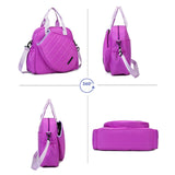 Maxbell Tennis Bag Players Large Capacity Outdoor Sports Professional Tennis Handbag Purple