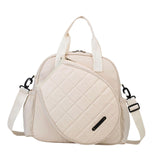 Maxbell Tennis Bag Players Large Capacity Outdoor Sports Professional Tennis Handbag Beige