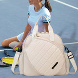 Maxbell Tennis Bag Players Large Capacity Outdoor Sports Professional Tennis Handbag Beige