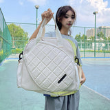 Maxbell Tennis Bag Players Large Capacity Outdoor Sports Professional Tennis Handbag Beige