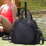 Maxbell Tennis Bag Players Large Capacity Outdoor Sports Professional Tennis Handbag Black