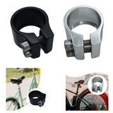 Maxbell Bicycle Seat Tube Clamp Lightweight Easy Installation 30.5 mm Tightener Clip Black