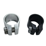 Maxbell Bicycle Seat Tube Clamp Lightweight Easy Installation 30.5 mm Tightener Clip Black