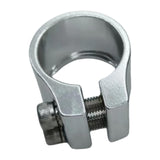 Maxbell Bicycle Seat Tube Clamp Lightweight Easy Installation 30.5 mm Tightener Clip Silver