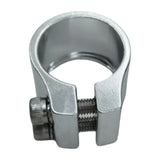 Maxbell Bicycle Seat Tube Clamp Lightweight Easy Installation 30.5 mm Tightener Clip Silver