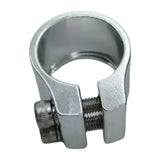 Maxbell Bicycle Seat Tube Clamp Lightweight Easy Installation 30.5 mm Tightener Clip Silver