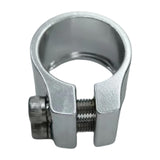 Maxbell Bicycle Seat Tube Clamp Lightweight Easy Installation 30.5 mm Tightener Clip Silver
