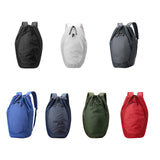 Maxbell Drawstring Backpack Fitness Drawstring Gym Bag for Shopping Badminton Tennis Black