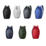 Maxbell Drawstring Backpack Fitness Drawstring Gym Bag for Shopping Badminton Tennis Black