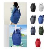 Maxbell Drawstring Backpack Fitness Drawstring Gym Bag for Shopping Badminton Tennis Black