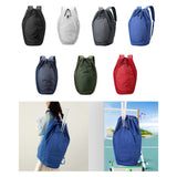 Maxbell Drawstring Backpack Fitness Drawstring Gym Bag for Shopping Badminton Tennis Black