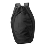 Maxbell Drawstring Backpack Fitness Drawstring Gym Bag for Shopping Badminton Tennis Black