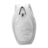 Maxbell Drawstring Backpack Fitness Drawstring Gym Bag for Shopping Badminton Tennis White