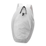 Maxbell Drawstring Backpack Fitness Drawstring Gym Bag for Shopping Badminton Tennis White