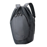 Maxbell Drawstring Backpack Fitness Drawstring Gym Bag for Shopping Badminton Tennis Grey