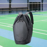 Maxbell Drawstring Backpack Fitness Drawstring Gym Bag for Shopping Badminton Tennis Grey