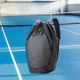 Maxbell Drawstring Backpack Fitness Drawstring Gym Bag for Shopping Badminton Tennis Grey