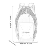 Maxbell Drawstring Backpack Fitness Drawstring Gym Bag for Shopping Badminton Tennis Blue