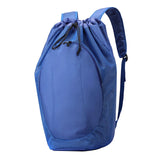 Maxbell Drawstring Backpack Fitness Drawstring Gym Bag for Shopping Badminton Tennis Blue