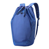 Maxbell Drawstring Backpack Fitness Drawstring Gym Bag for Shopping Badminton Tennis Blue