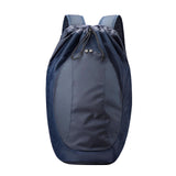Maxbell Drawstring Backpack Fitness Drawstring Gym Bag for Shopping Badminton Tennis Dark Blue