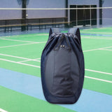 Maxbell Drawstring Backpack Fitness Drawstring Gym Bag for Shopping Badminton Tennis Dark Blue