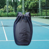 Maxbell Drawstring Backpack Fitness Drawstring Gym Bag for Shopping Badminton Tennis Dark Blue